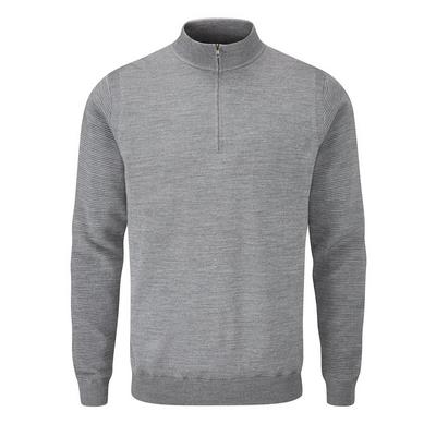 Ping Croy Lined Half Zip Golf Sweater - French Grey - thumbnail image 1