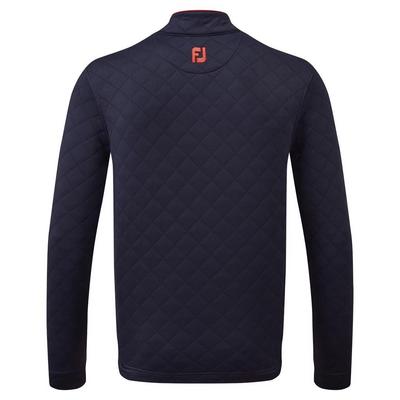 FootJoy Diamond Jacquard Chill-Out Golf Sweater - Navy