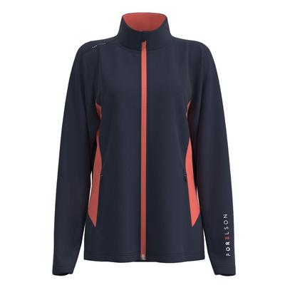 Forelson Draycott Ladies Full Zip Mid Layer - Navy/Coral - thumbnail image 1
