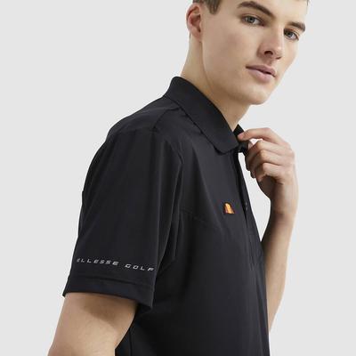 Ellesse Alsino Men's Golf Polo Shirt - Black - thumbnail image 5