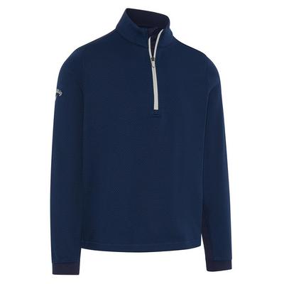 Callaway Eco Hex Textured Golf Fleece - Navy - thumbnail image 1