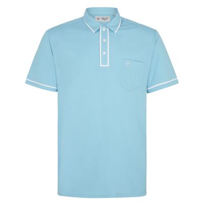 Original Penguin Eco Performance Earl Golf Polo Shirt - Aquarius - thumbnail image 1