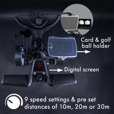 Ben Sayers Electric Golf Trolley - Black 18 Hole Lithium