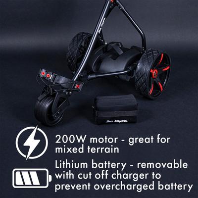 Ben Sayers Electric Golf Trolley - Black/Red 18 Hole Lithium - thumbnail image 8