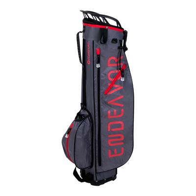 FastFold Endeavor Golf Stand Bag - Charcoal/Red - thumbnail image 2