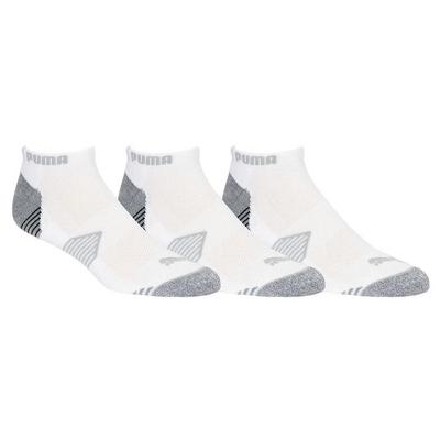 Puma Essential Low Cut Golf Socks - 3 Pair Pack - White - thumbnail image 2