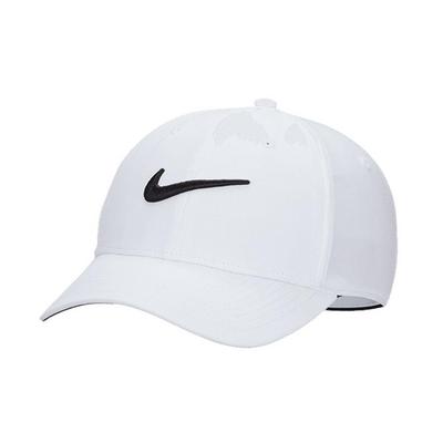 Nike Dri-Fit Structured Swoosh Cap - White