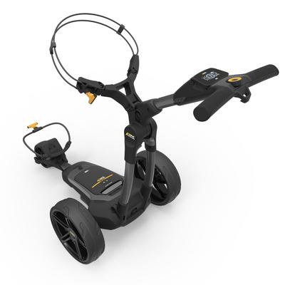 PowaKaddy FX3 Gun Metal Electric Golf Trolley 2023 - Extended Lithium with FREE Powakaddy Cart Bag