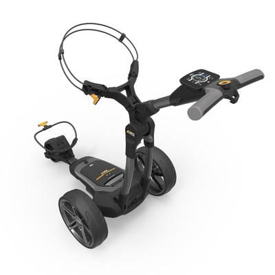 PowaKaddy FX5 Gun Metal Electric Golf Trolley 2023 - Extended Lithium with FREE Powakaddy Cart Bag