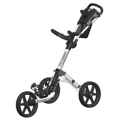 FastFold Mission-5 3 Wheel Golf Trolley - White