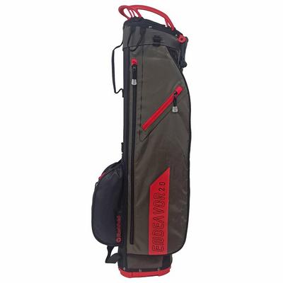 FastFold Endeavor 2.0 Golf Stand Bag - Black/Red - thumbnail image 2