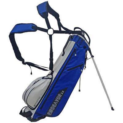 FastFold Endeavor 2.0 Golf Stand Bag - Cobalt/White