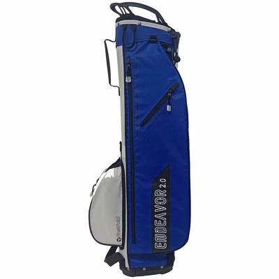 FastFold Endeavor 2.0 Golf Stand Bag - Cobalt/White - thumbnail image 2