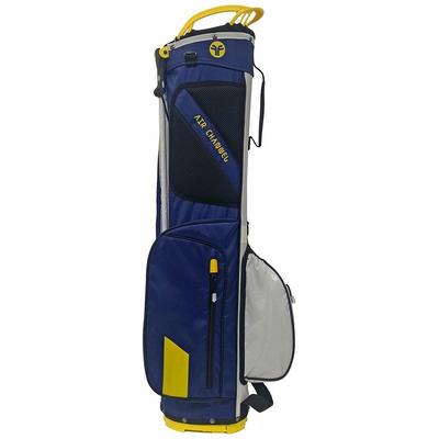 FastFold Endeavor 2.0 Golf Stand Bag - Navy/Grey - thumbnail image 2