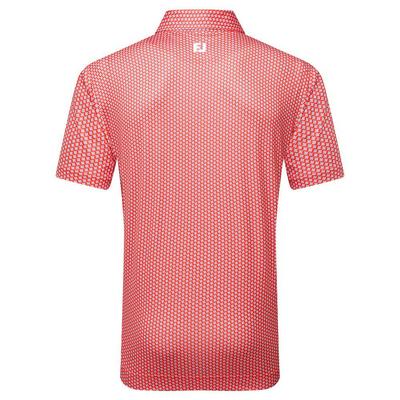 FootJoy Houndstooth Geo Lisle - Hibiscus - thumbnail image 2