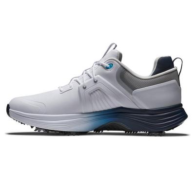 FootJoy Hyperflex Carbon Golf Shoes - White/Navy/Blue - thumbnail image 2