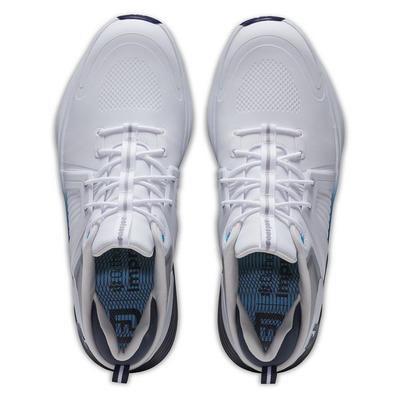 FootJoy Hyperflex Carbon Golf Shoes - White/Navy/Blue - thumbnail image 6