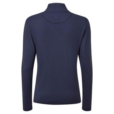 FootJoy Ladies Full-Zip Midlayer Golf Sweater - Navy - thumbnail image 2