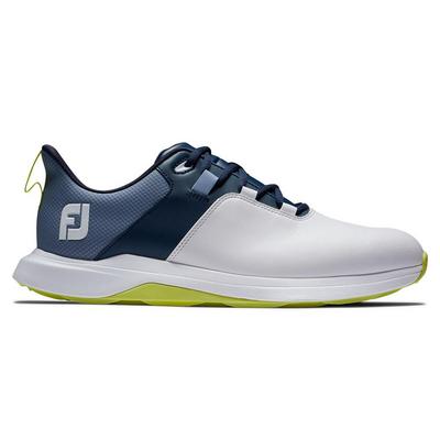 FootJoy ProLite Golf Shoes - White/Navy/Lime - thumbnail image 1