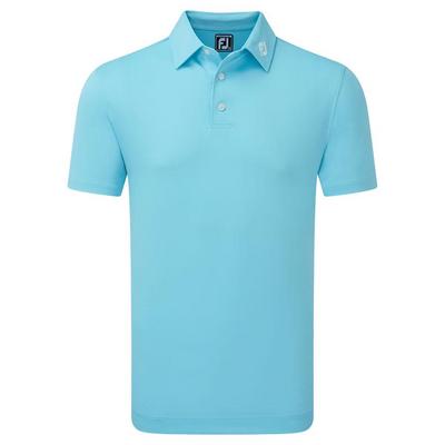 FootJoy Stretch Pique Solid Shirt - Riviera Blue - thumbnail image 1