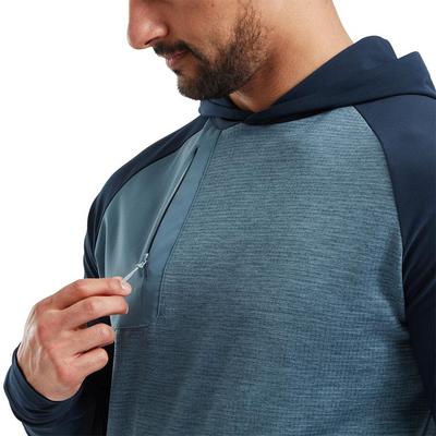 FootJoy ThermoSeries Pullover Golf Hoodie - Navy/Slate - thumbnail image 5