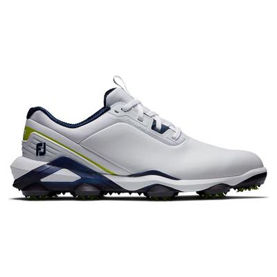 FootJoy Tour Alpha 2.0 Golf Shoes - White/Navy/Lime - thumbnail image 1