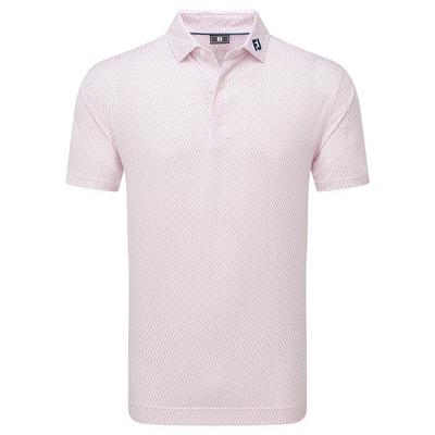 FootJoy Wiggle Print Lisle - White / Skyway / Pink Lemonade