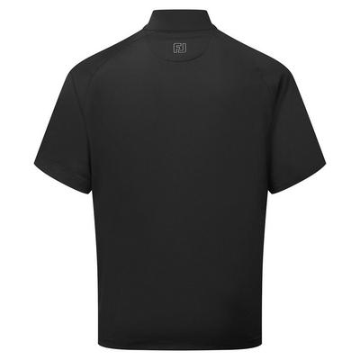 FootJoy Zephyr Short Sleeve Golf Windshirt - Black - thumbnail image 2