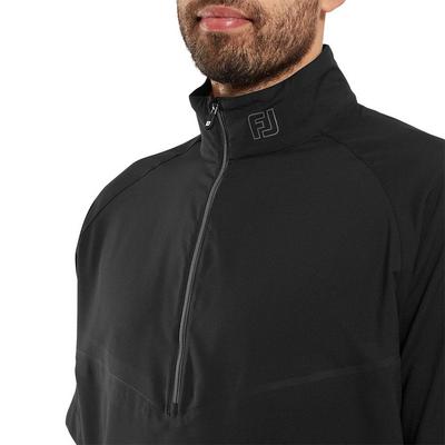 FootJoy Zephyr Short Sleeve Golf Windshirt - Black - thumbnail image 5