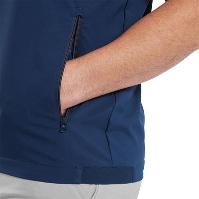 FootJoy Zephyr Short Sleeve Golf Windshirt - Navy - thumbnail image 5