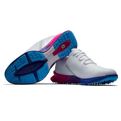 FootJoy Fuel Sport Golf Shoes - White/Pink/Blue - thumbnail image 5