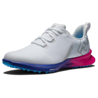 FootJoy Fuel Sport Golf Shoes - White/Pink/Blue - thumbnail image 7