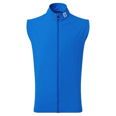 Footjoy Mens Full Zip Knit Vest - Cobalt