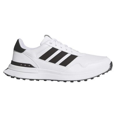 adidas S2G Leather Spikeless Golf Shoes - White/Core Black/White