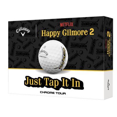 Callaway Chrome Tour Happy Gilmore 2 Golf Balls - Just Tap It In