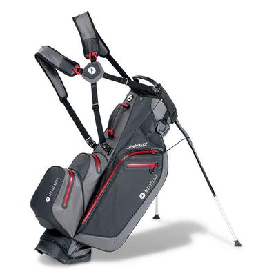 Motocaddy HydroFLEX Golf Trolley/Stand Bag - Charcoal/Red