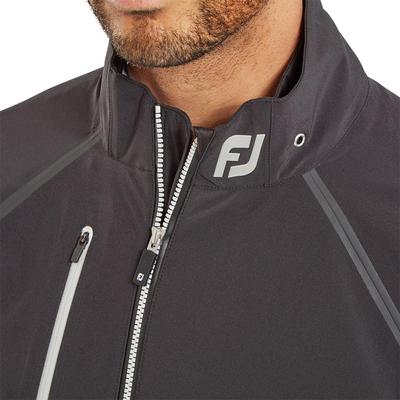 FootJoy HydroTour Waterproof Golf Jacket - Black/Silver - thumbnail image 5