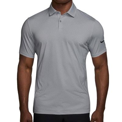 Nike Dri-Fit Velocity Micro Print Golf Polo Shirt - Wolf Grey