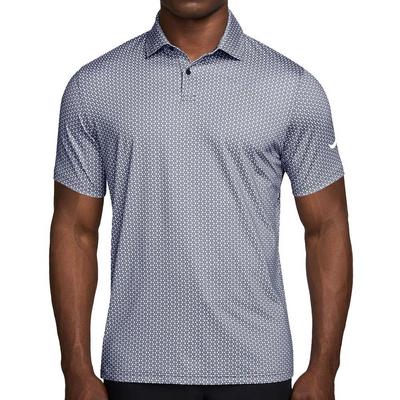 Nike Dri-Fit Velocity Micro Print Golf Polo Shirt - College Navy