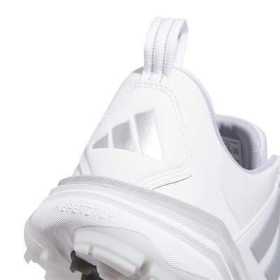 adidas Adipower Spikeless Golf Shoes - White/Silver Metallic/Halo Silver - thumbnail image 8