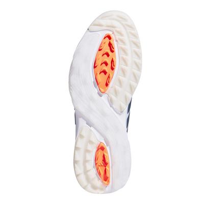 adidas Adipower Spikeless Golf Shoes - White/Collegiate Navy/Lucid Orange - thumbnail image 7