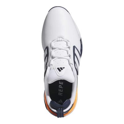 adidas Adipower Golf Shoes - White/Collegiate Navy/Lucid Orange - thumbnail image 5