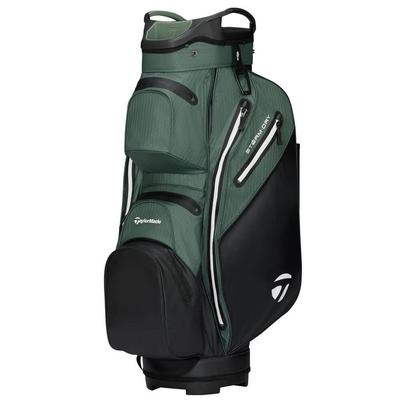 TaylorMade Storm Dry Waterproof Golf Cart Bag - Black/Dark Sage