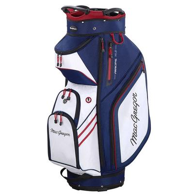 MacGregor Principal 10" 14 Way Golf Cart Bag - Navy/White/Red