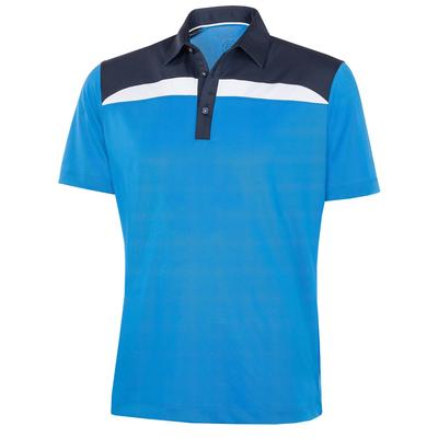 Galvin Green Mapping VENTIL8 Plus Golf Polo Shirt - Blue/Navy - thumbnail image 1