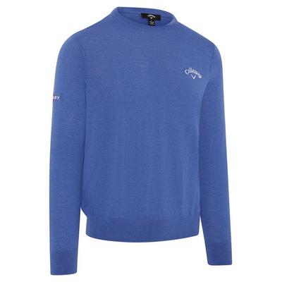 Callaway Crew Neck Merino Mix Golf Sweater - Magnetic Blue
