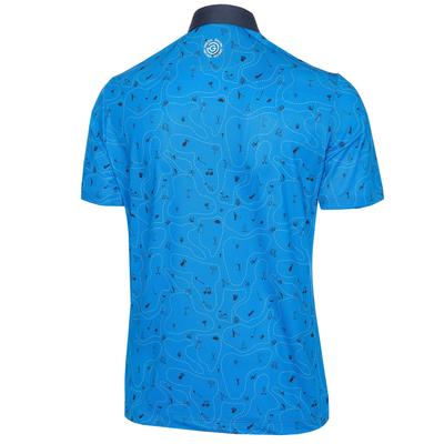 Galvin Green Miro VENTIL8 Plus Golf Polo Shirt - Blue/Navy - thumbnail image 2