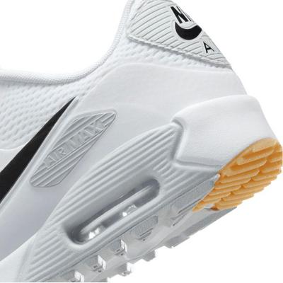 Nike Air Max 90 G Golf Shoes - White/Black - thumbnail image 8
