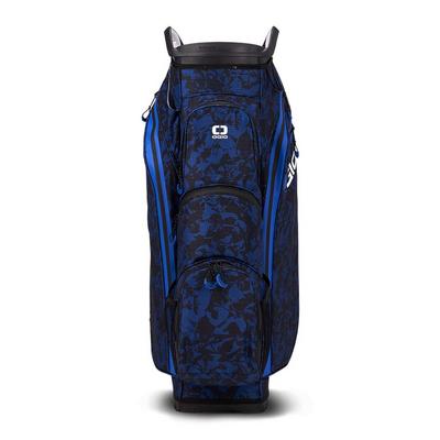 Ogio All Elements Silencer Golf Cart Bag - Blue Floral Abstract - thumbnail image 2