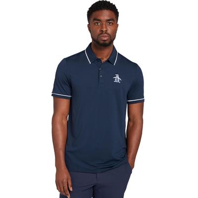 Original Penguin Heritage Piped Golf Polo - Black Iris - thumbnail image 3